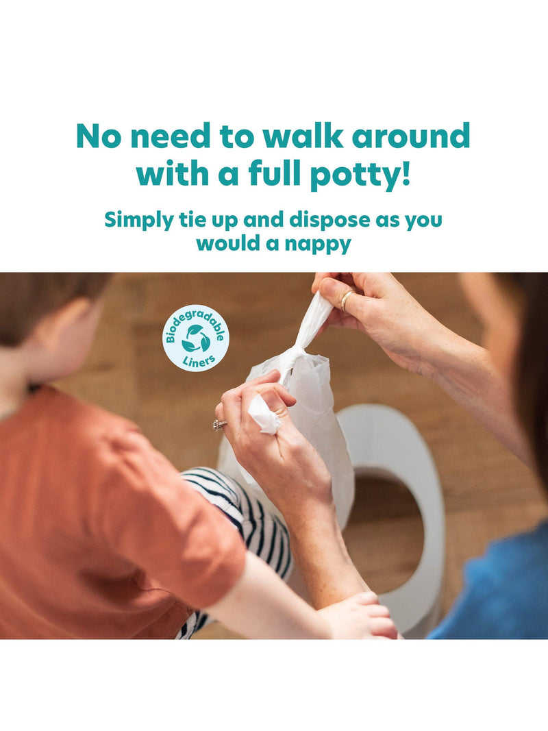 Potette Fold N Go potty grey, imported from the UK