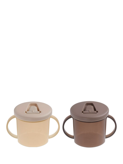 John Lewis Baby Free Flow Cup with Soft Spout and Easy-Grip Handles, 200ml, Pack of 2 - اشترِ عبر الإنترنت من McGrocer