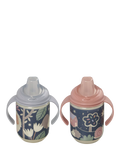 Vital Baby glow in the dark sipper cup with non-spill straw, 350ml pack of 2 (British brand)