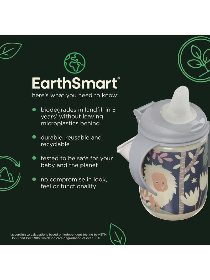 Vital Baby glow in the dark sipper cup with non-spill straw, 350ml pack of 2 (British brand)