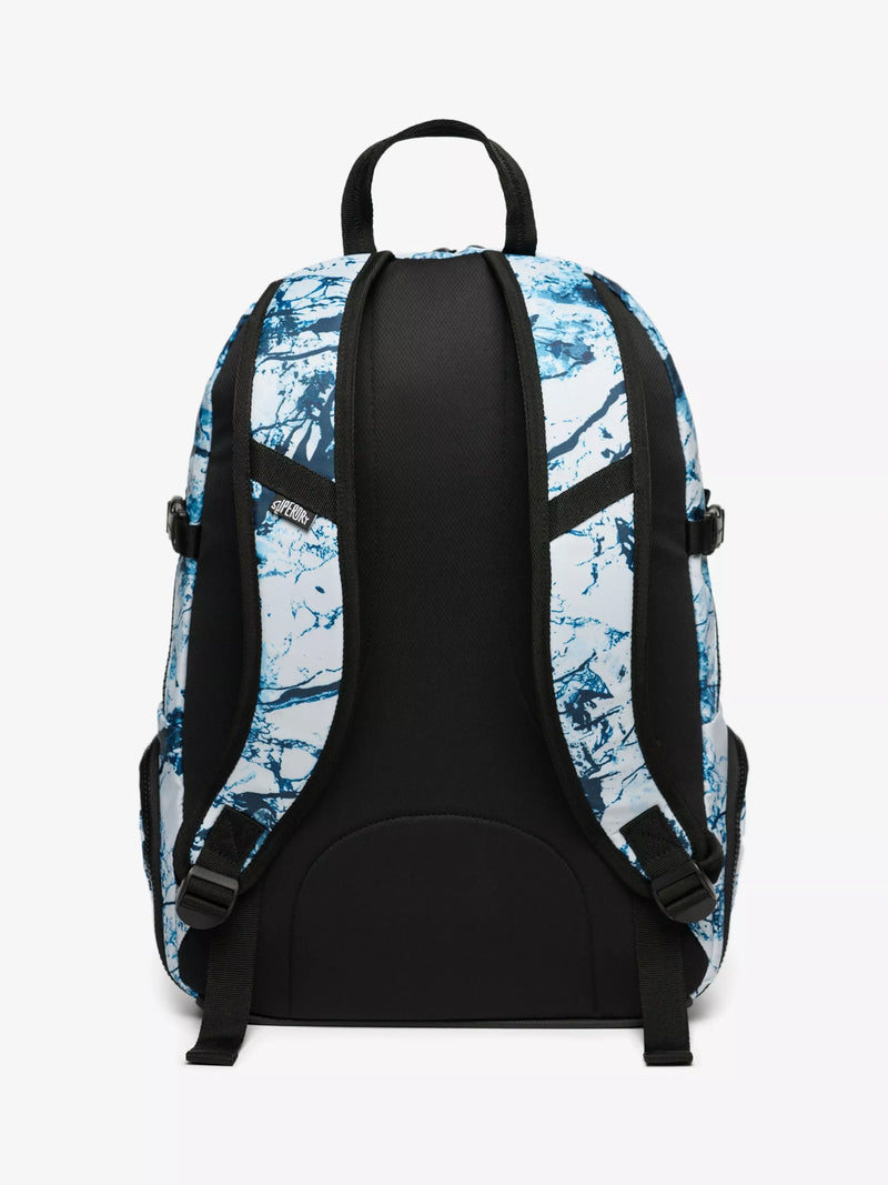 Superdry Outdoor Marble Backpack Blue, imported from the UK