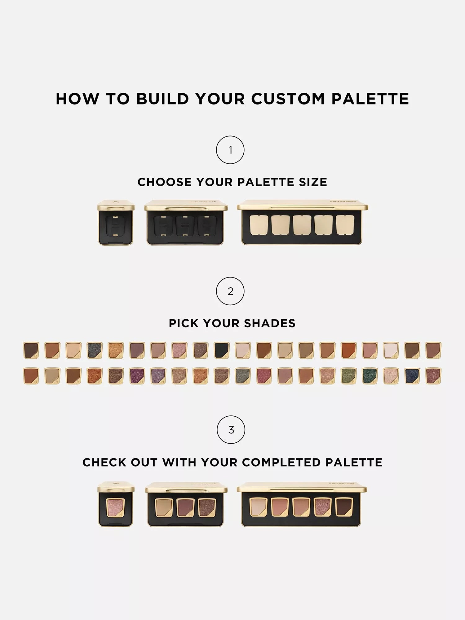 Hourglass Curator eyeshadow palette, UK version