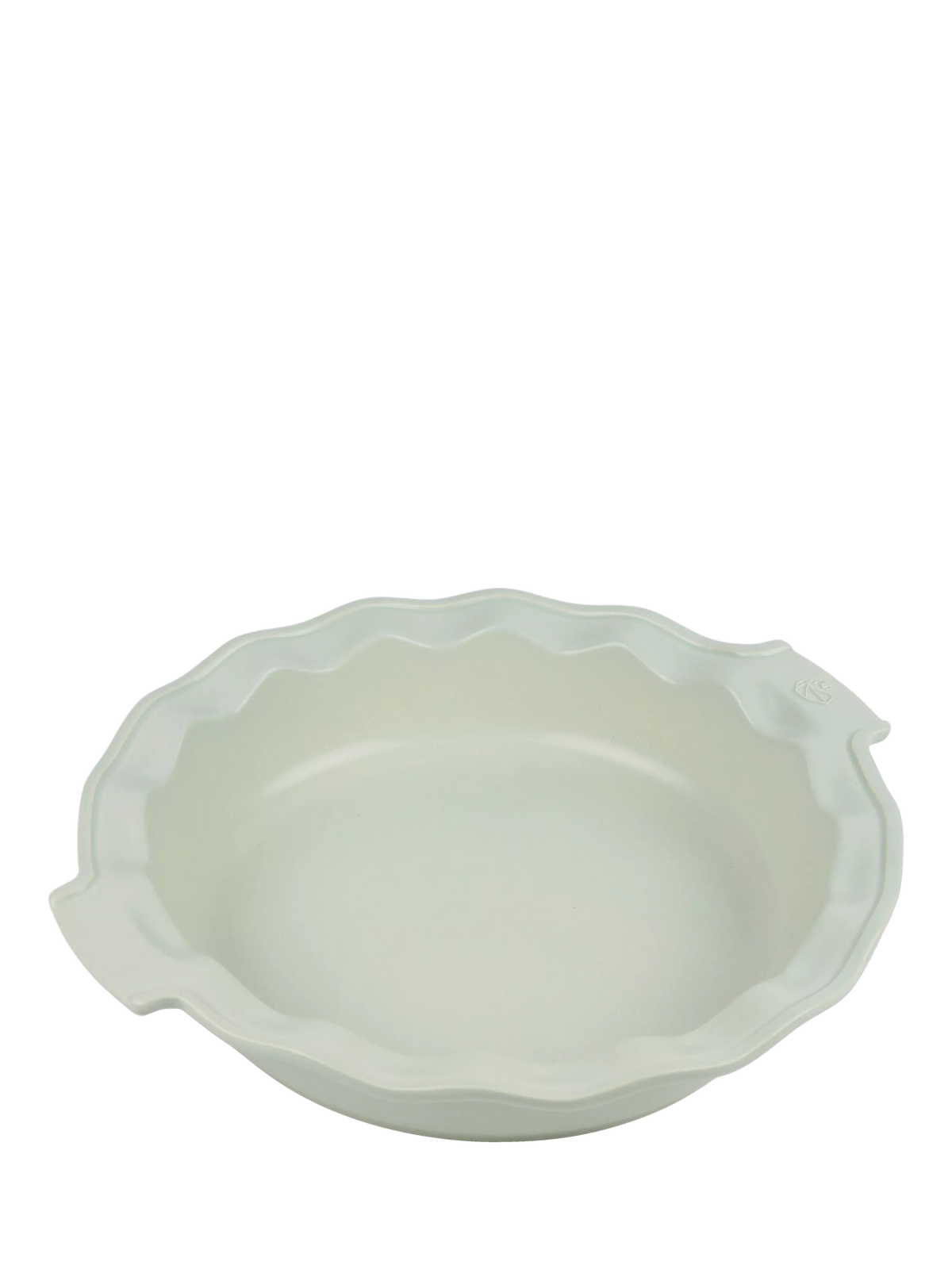 Peugeot stoneware round pie dish 30cm sage green - British product