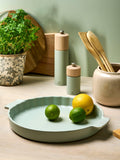 Peugeot fluted tart dish 30cm sage green, UK version