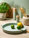 Peugeot fluted tart dish 30cm sage green, UK version