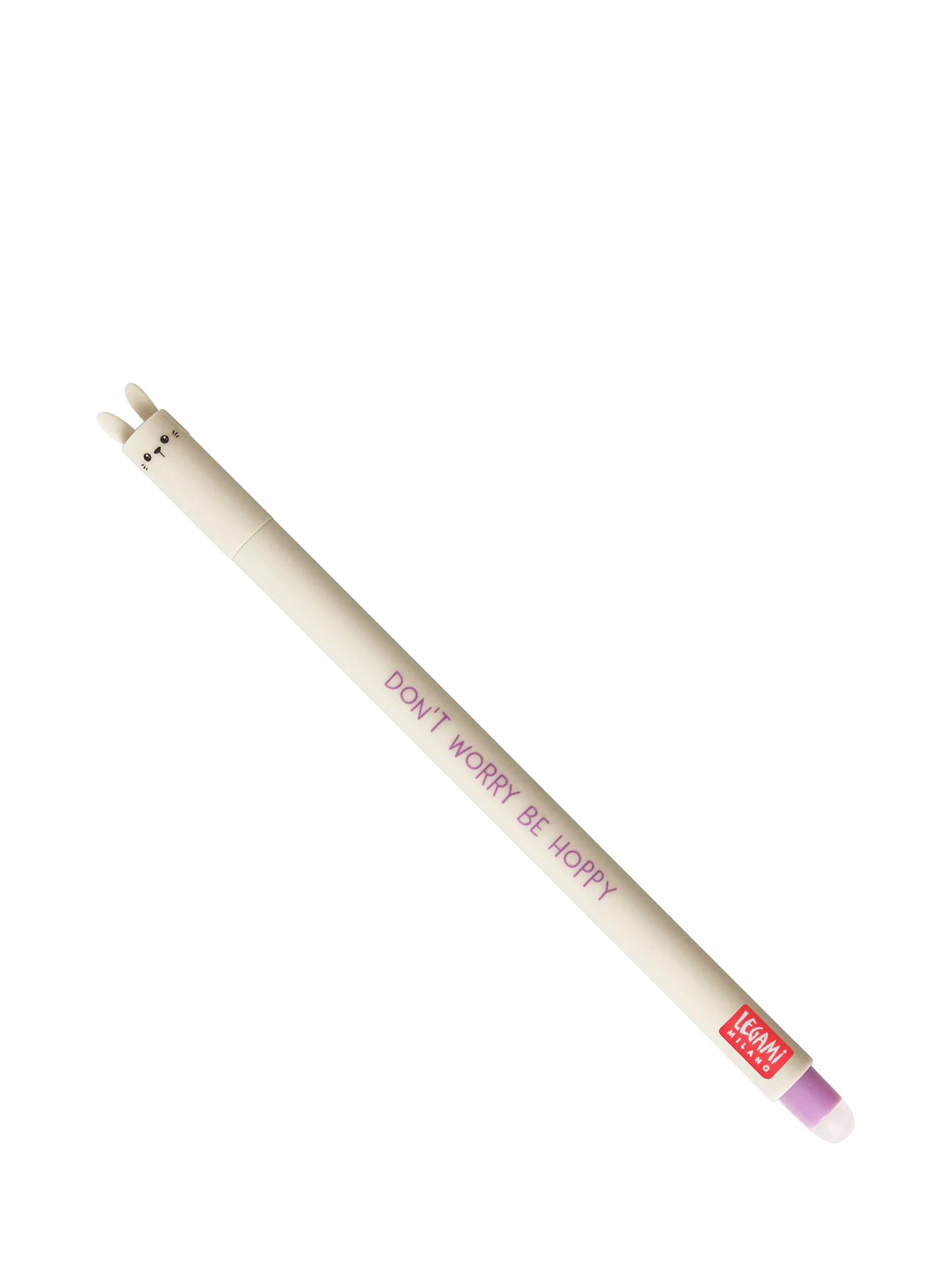 Legami Bunny Erasable Pen in purple, imported from the UK