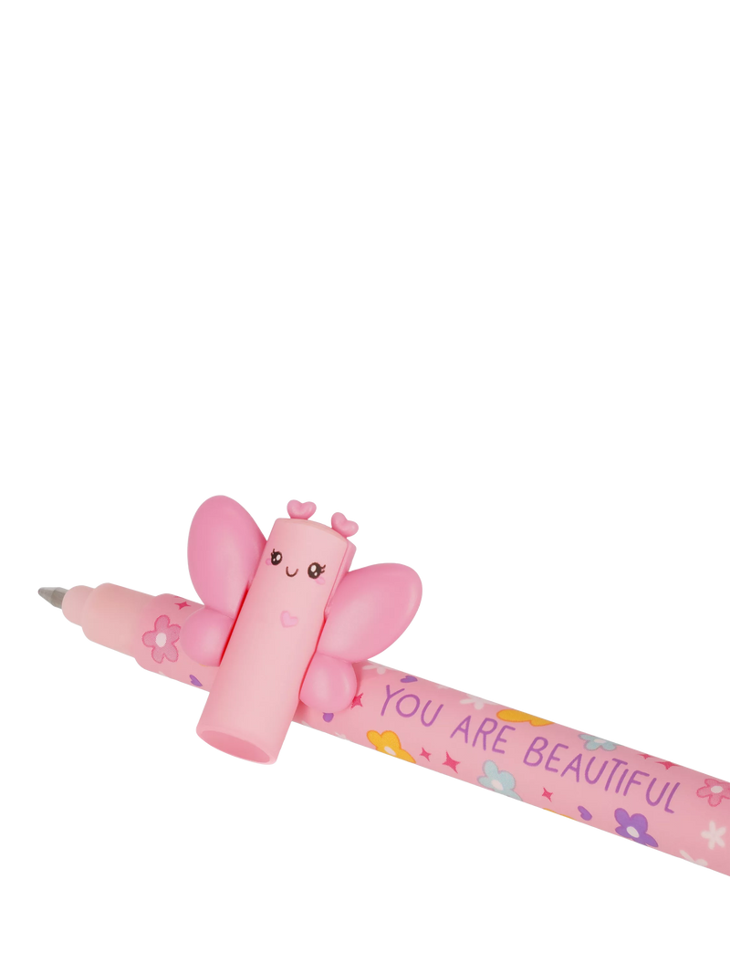Legami Butterfly erasable pen pink - British product