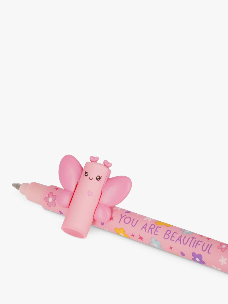 Legami Butterfly erasable pen pink - British product