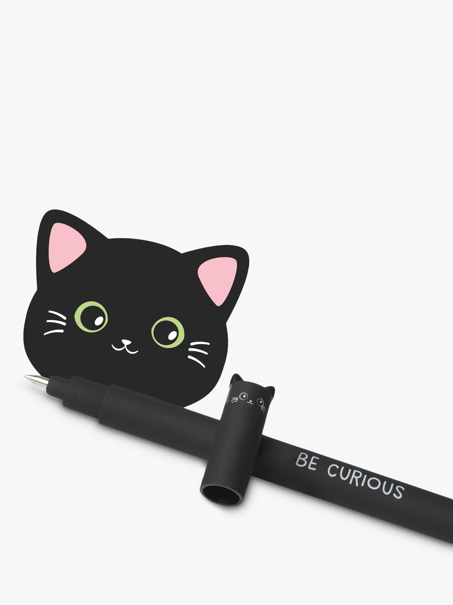 Legami cat erasable pen black ink, imported from the UK