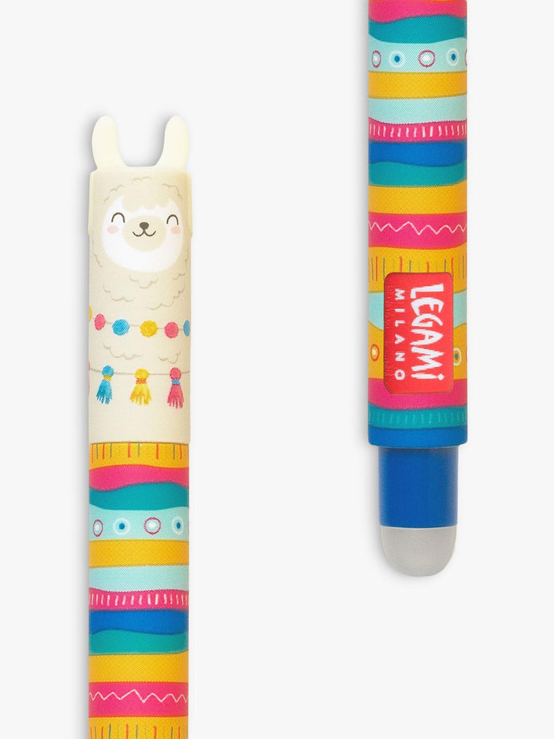 Legami Llama erasable pen blue ink, imported from the UK