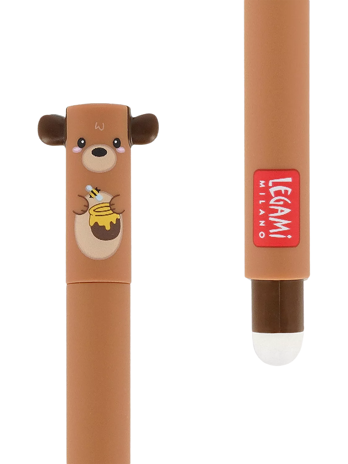 Legami teddy bear erasable pen red, imported from the UK
