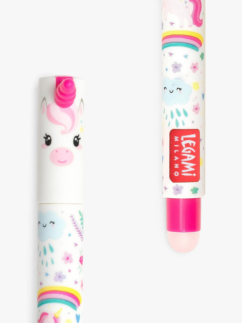 Legami unicorn erasable pen, pink, imported from the UK