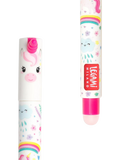 Legami unicorn erasable pen, pink, imported from the UK