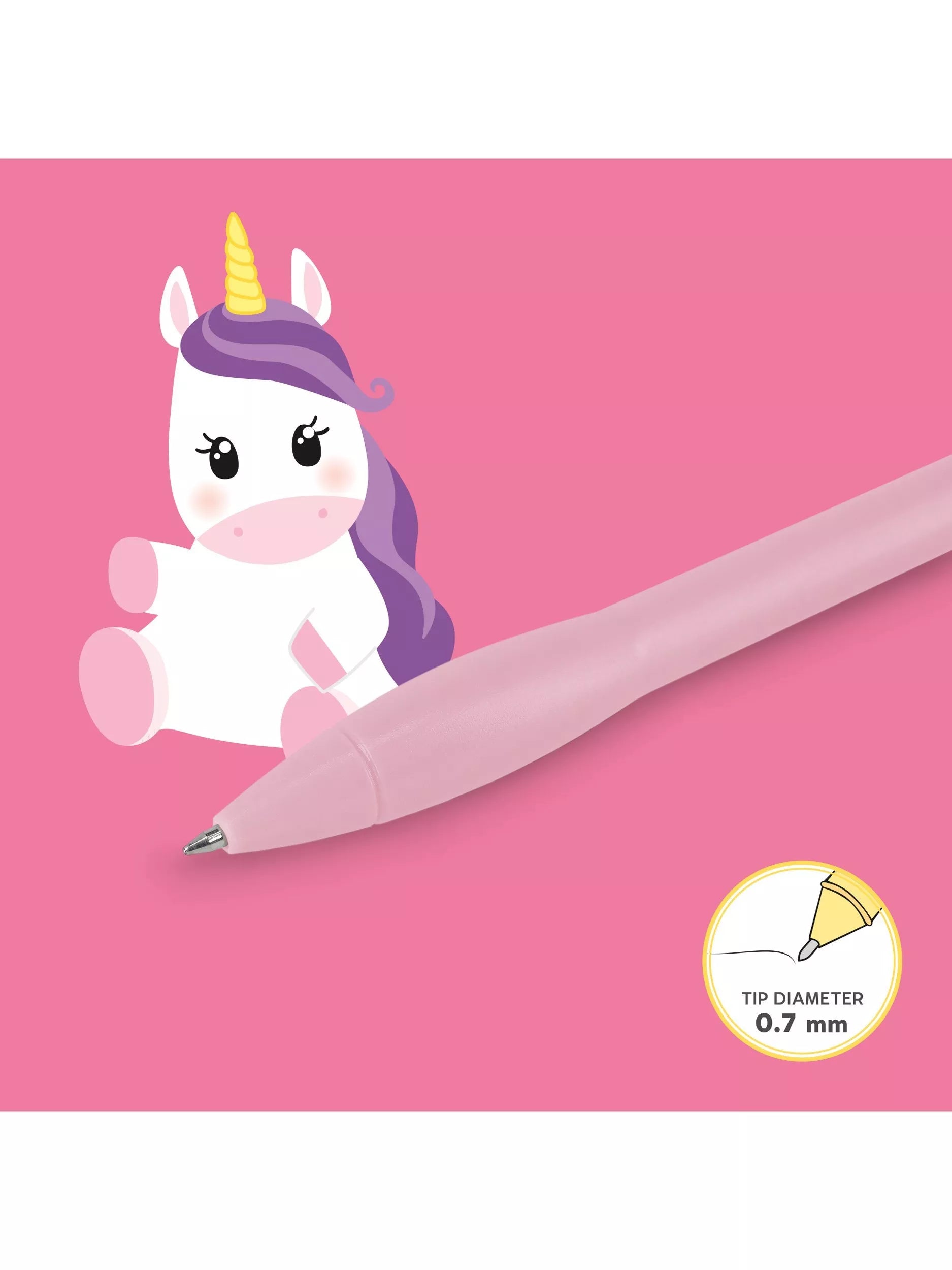 Legami unicorn light up pen pink, UK version