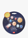 Legami solar system erasers pack of 9 blue, imported from the UK
