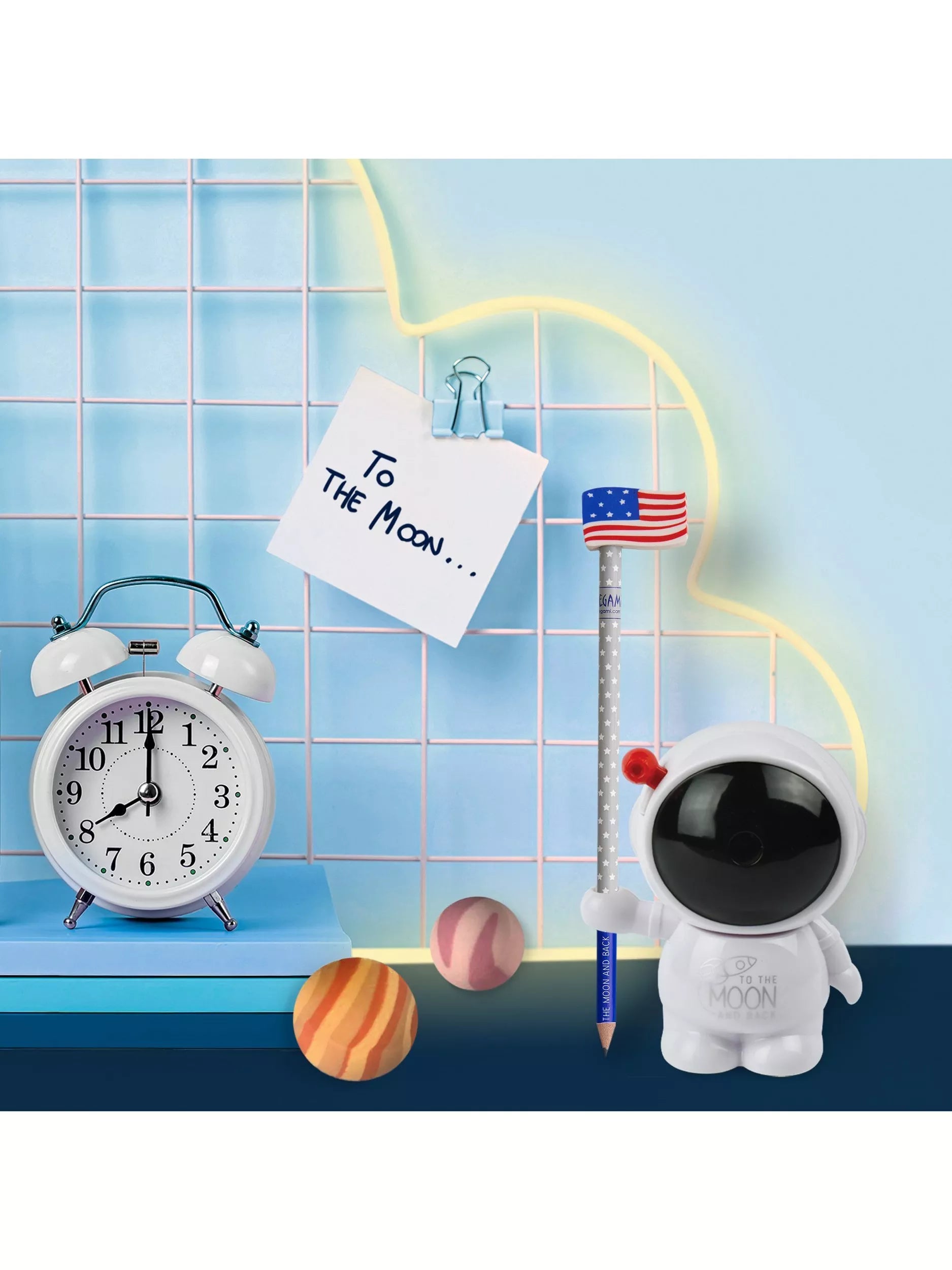 Legami solar system erasers pack of 9 blue, imported from the UK
