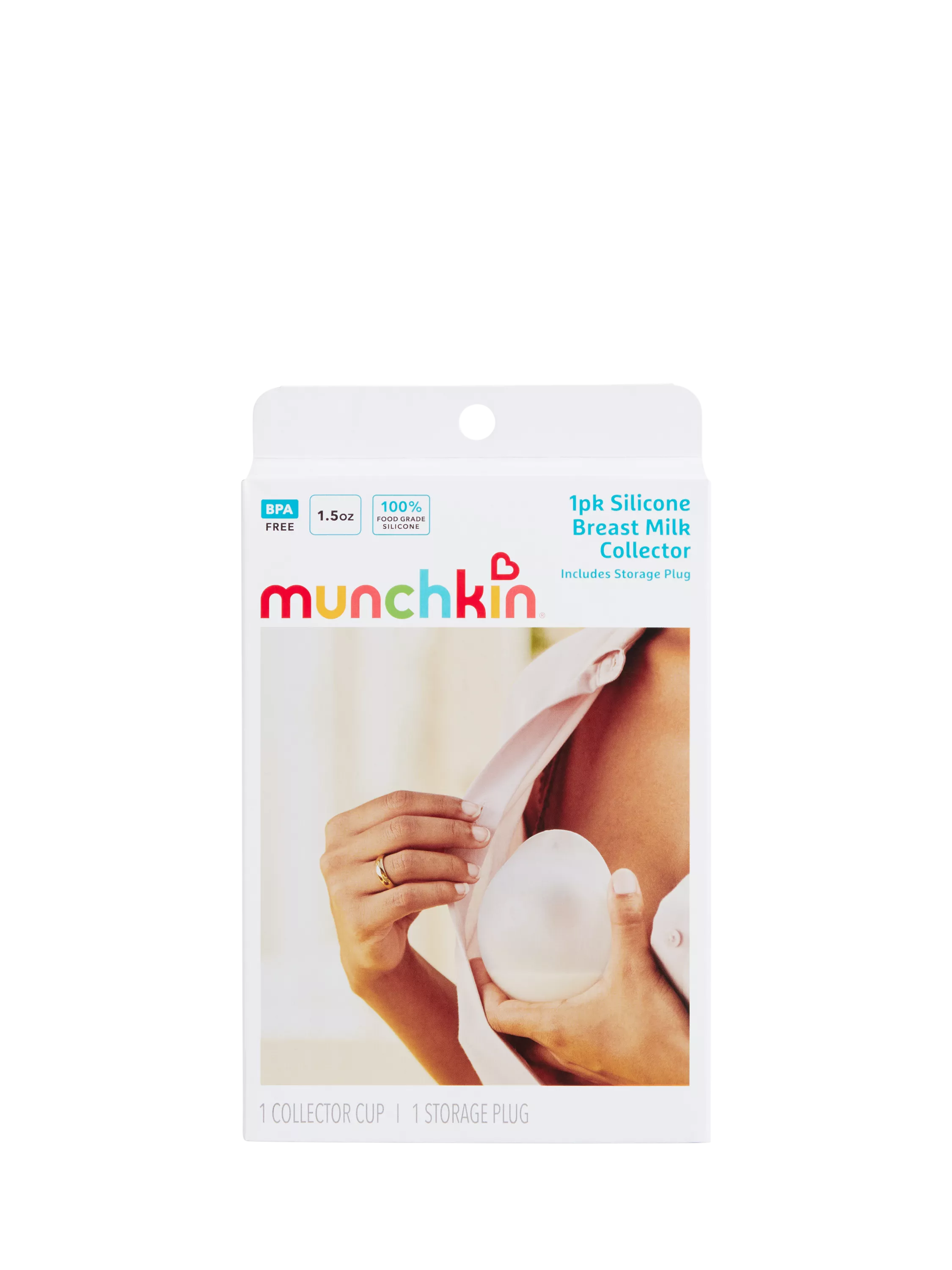 Munchkin silicone breast milk collector cups and storage plugs - British product