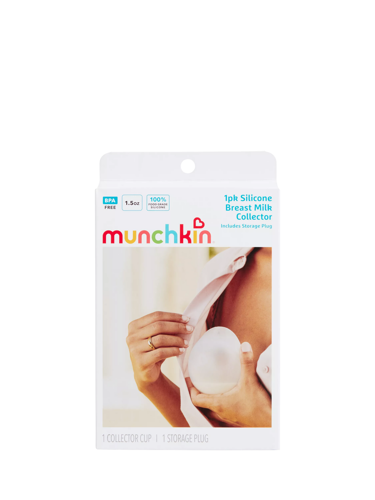 Munchkin silicone breast milk collector cups and storage plugs - British product