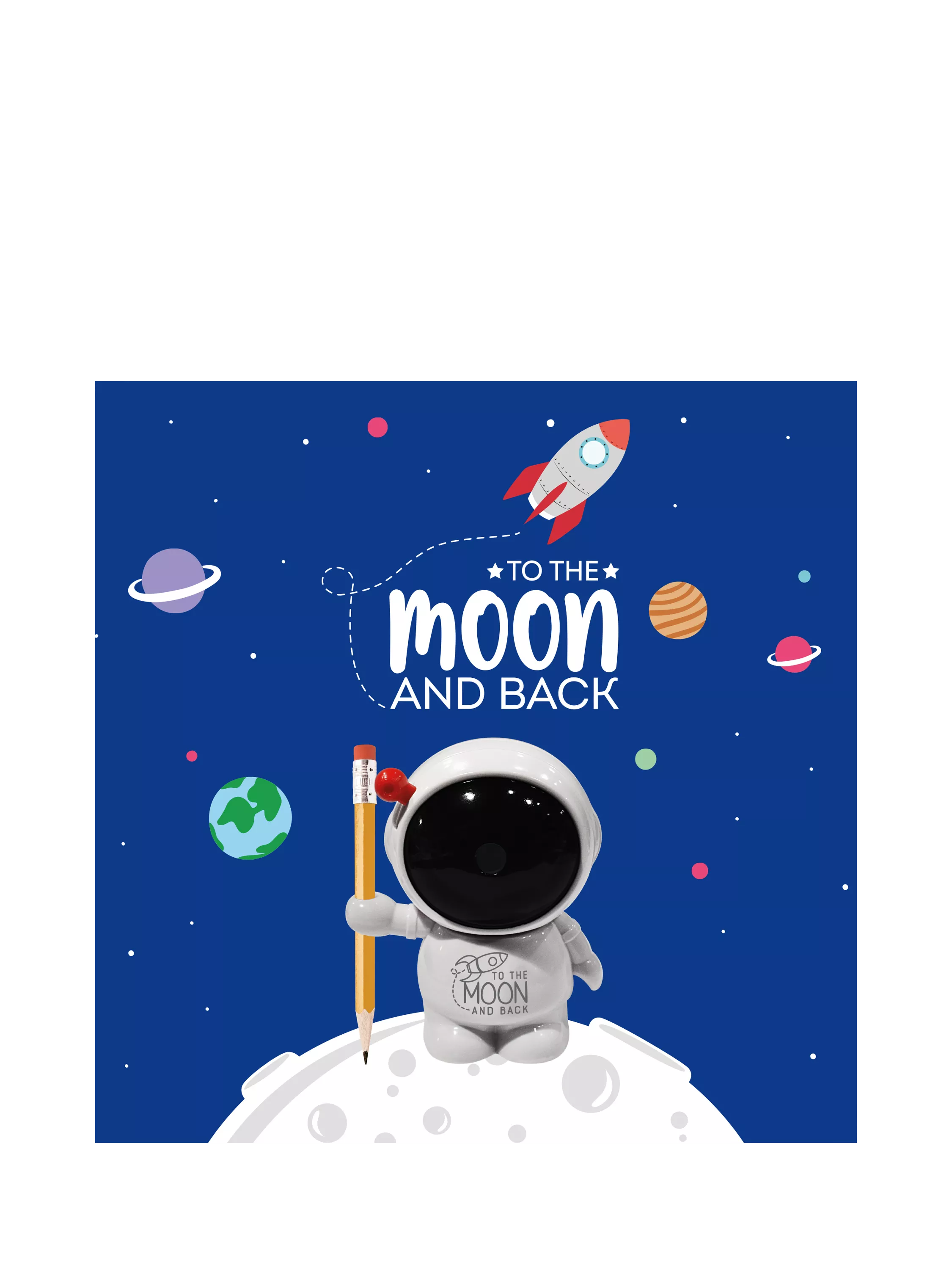 Legami moon pencil sharpener navy blue, UK version