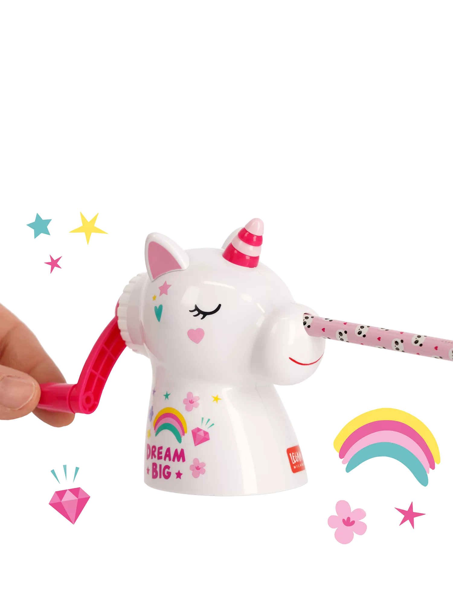 Legami unicorn pencil sharpener pink 138g, UK version