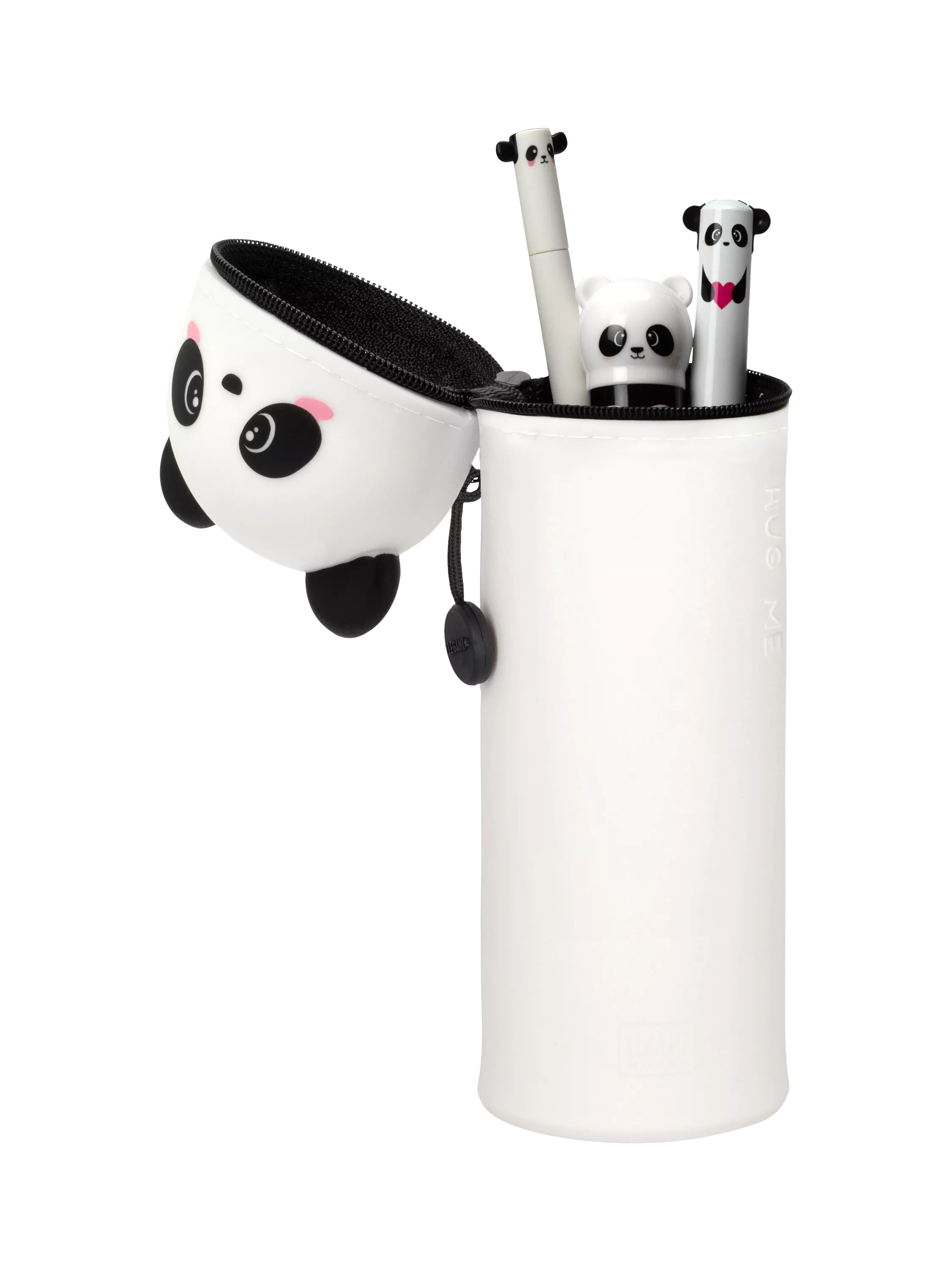 Legami Kawaii Panda pencil case black, imported from the UK
