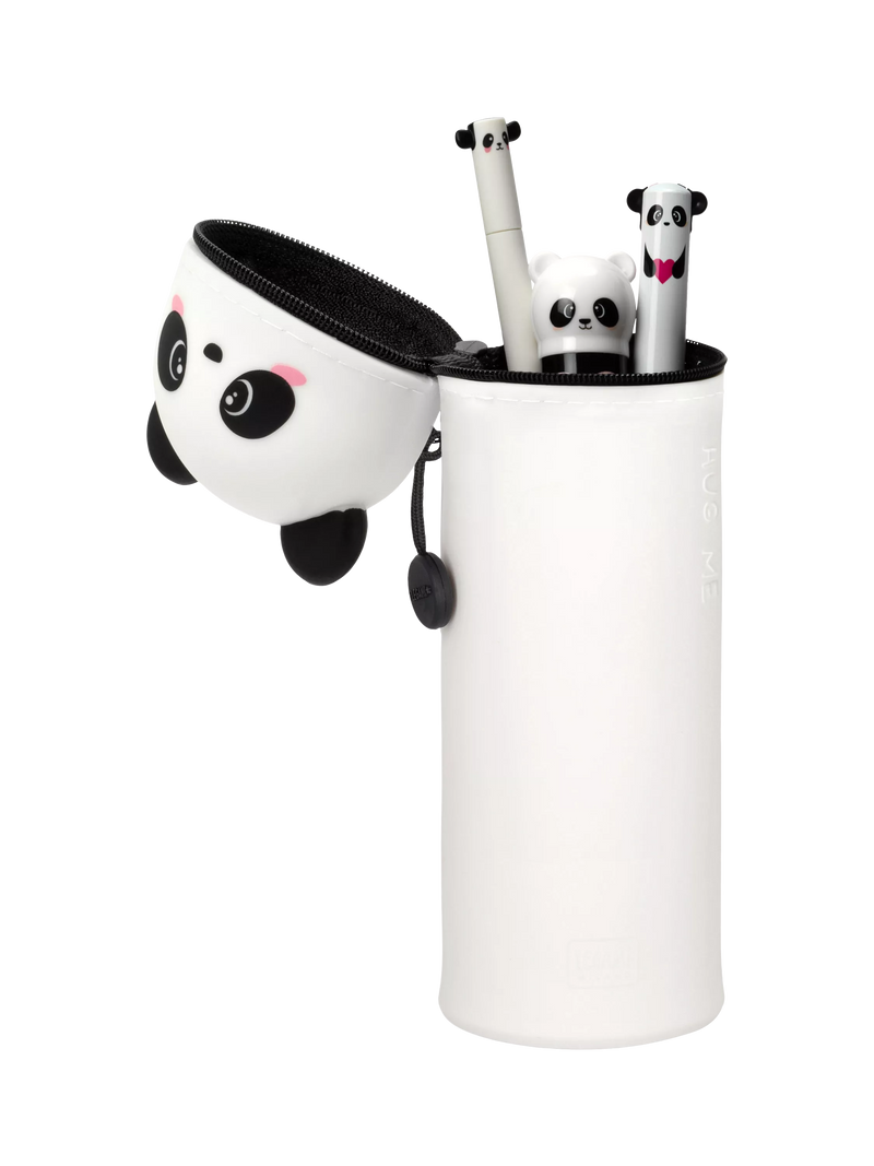 Legami Kawaii Panda pencil case black, imported from the UK
