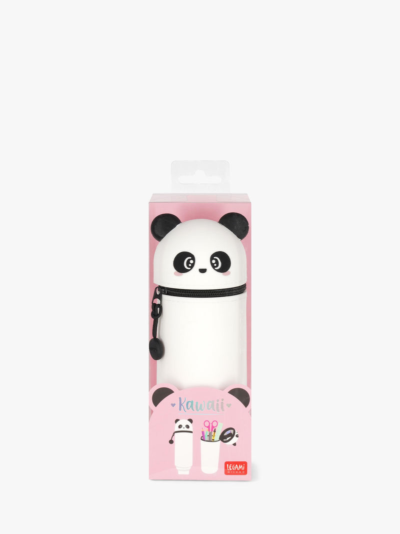 Legami Kawaii Panda pencil case black, imported from the UK