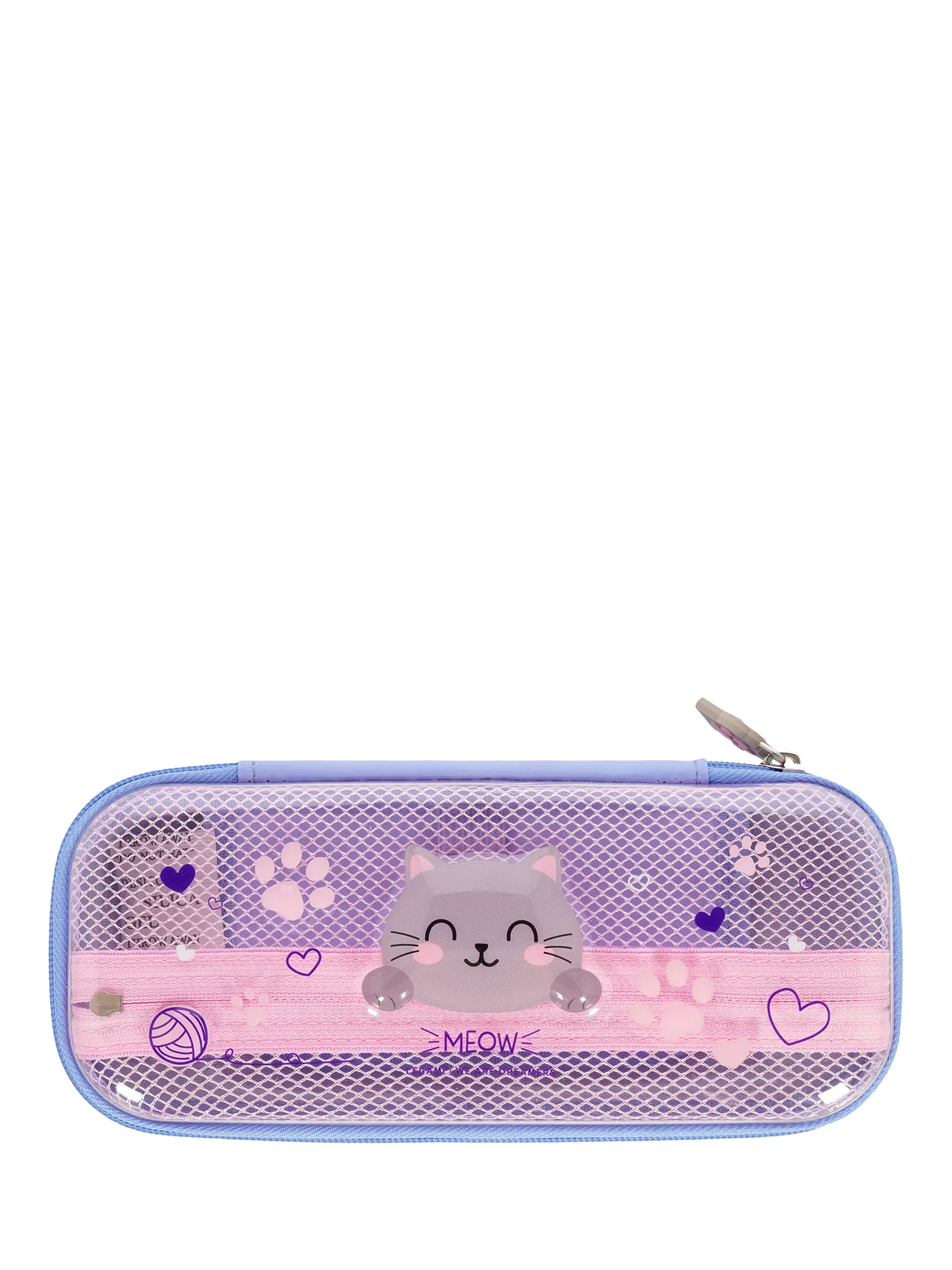 Legami pink kitty pencil case, UK version