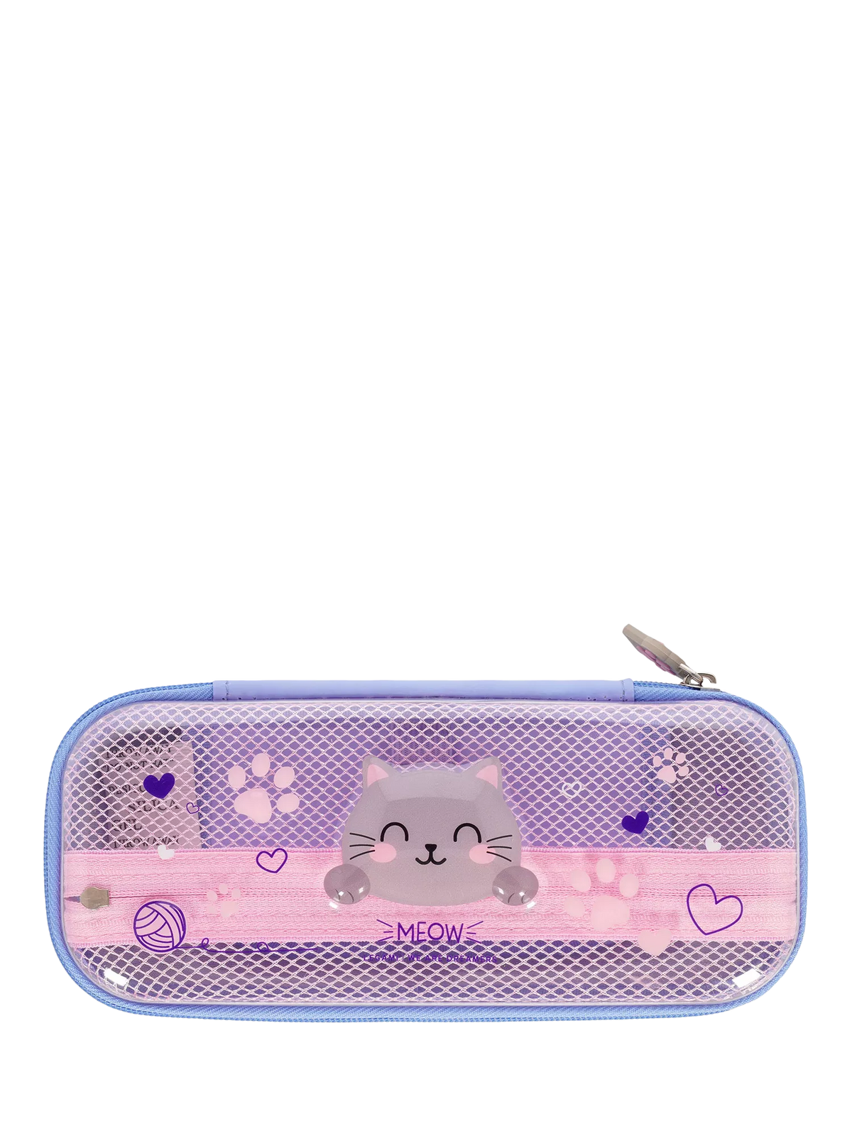 Legami pink kitty pencil case, UK version