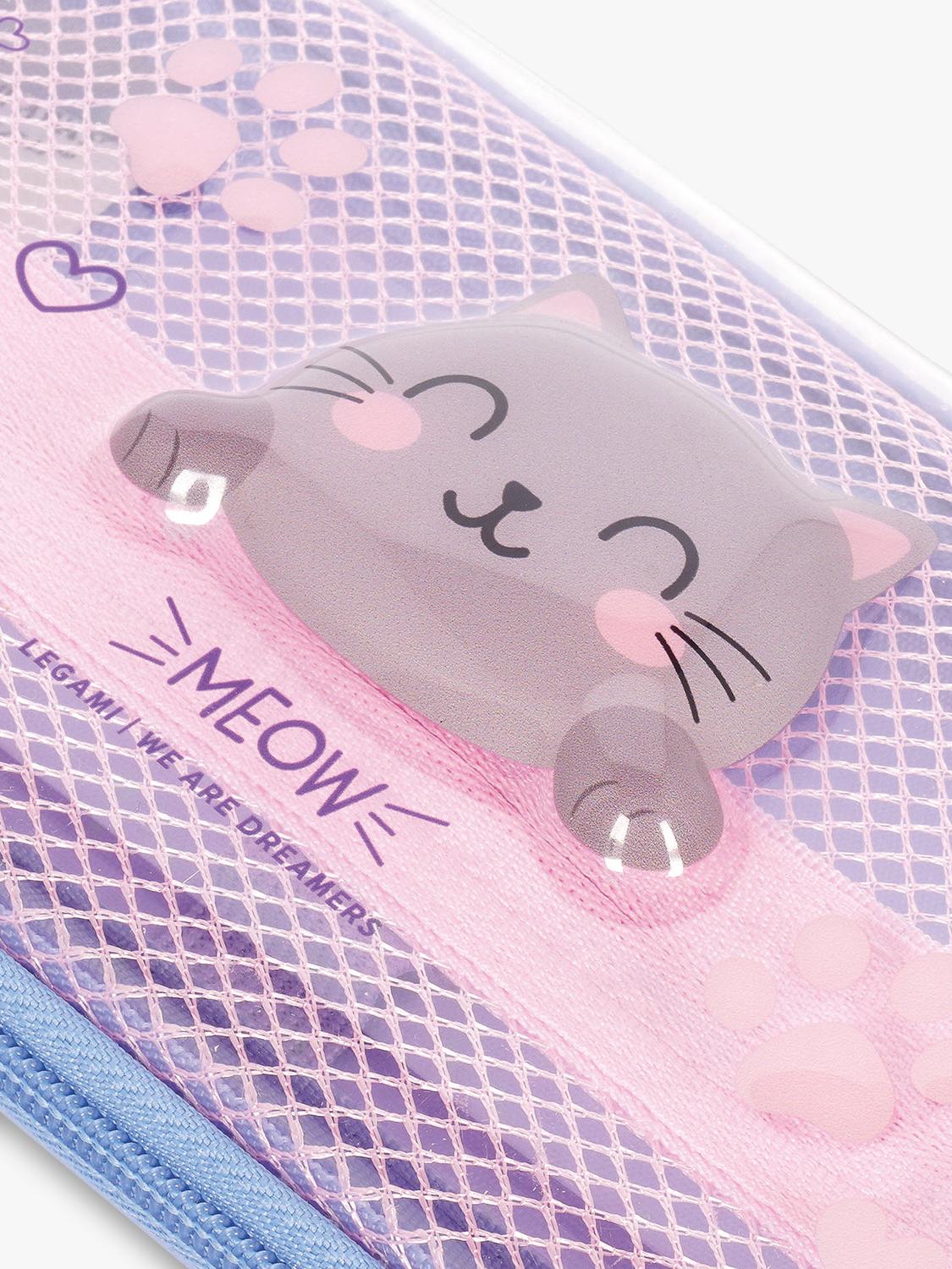 Legami pink kitty pencil case, UK version