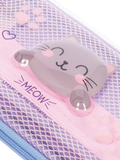 Legami pink kitty pencil case, UK version