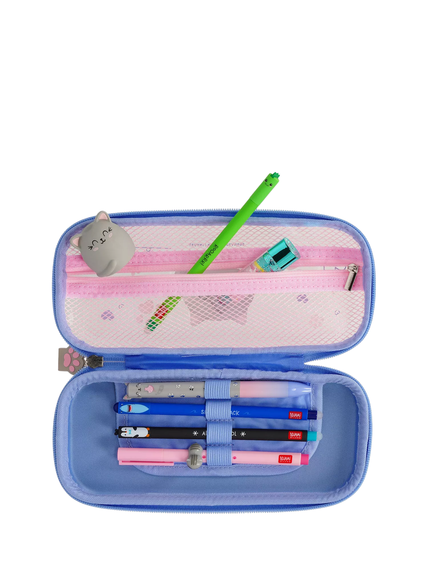 Legami pink kitty pencil case, UK version