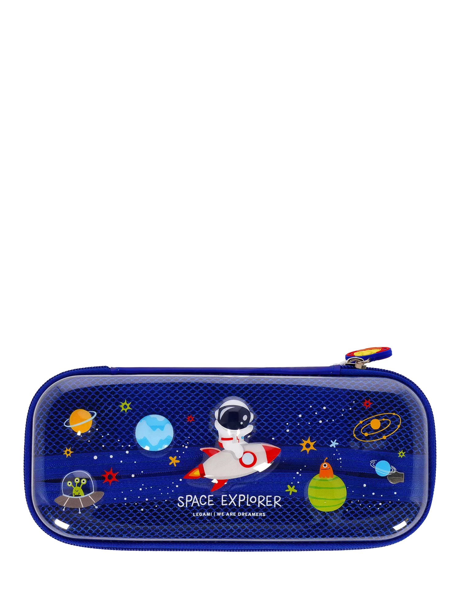 Legami Wonderwow Space pencil case navy blue - British product