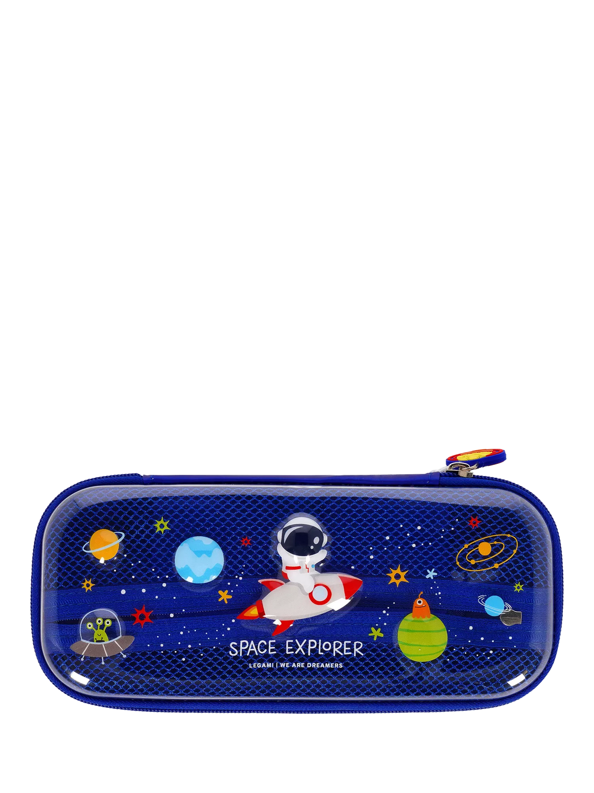 Legami Wonderwow Space pencil case navy blue - British product