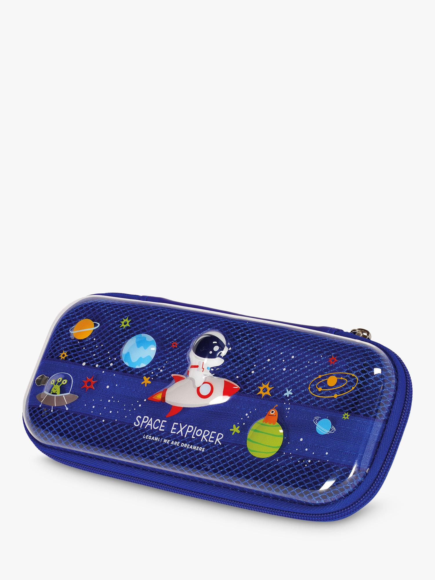 Legami Wonderwow Space pencil case navy blue - British product
