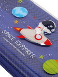 Legami Wonderwow Space pencil case navy blue - British product