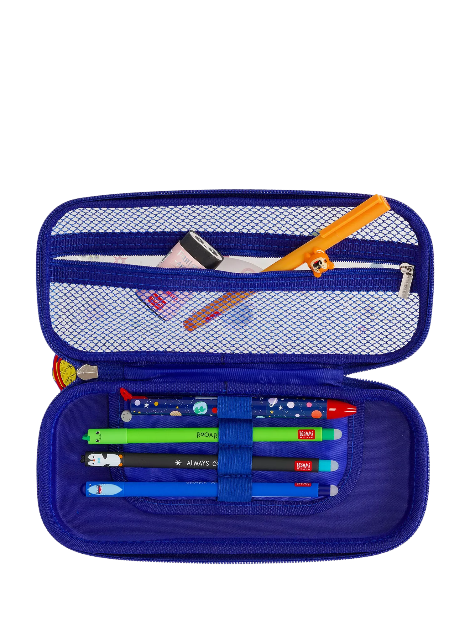Legami Wonderwow Space pencil case navy blue - British product