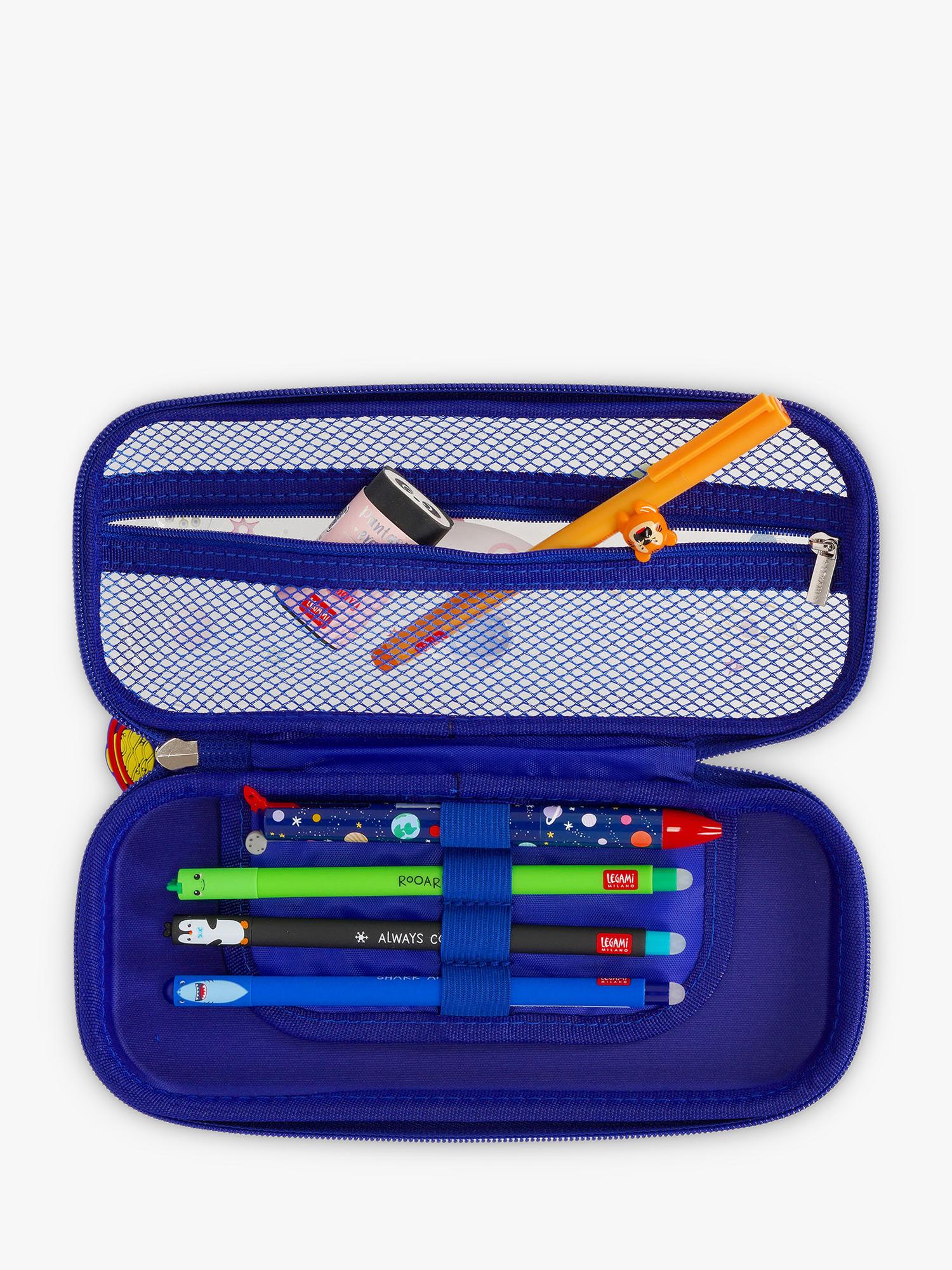 Legami Wonderwow Space pencil case navy blue - British product