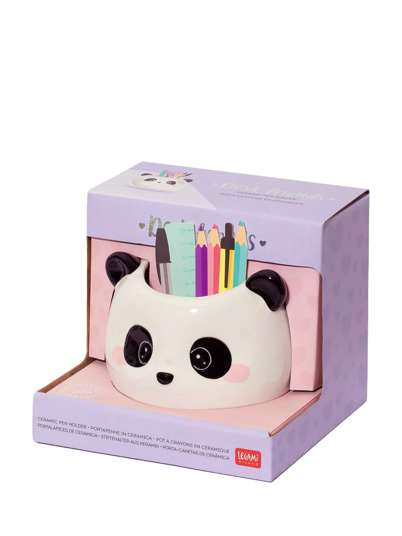 Legami ceramic panda pen pot, imported from the UK