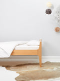Little Green Sheep cotbed duvet cover pillowcase set white - British product