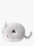 Legami grey cat-shaped super soft cushion, imported from the UK