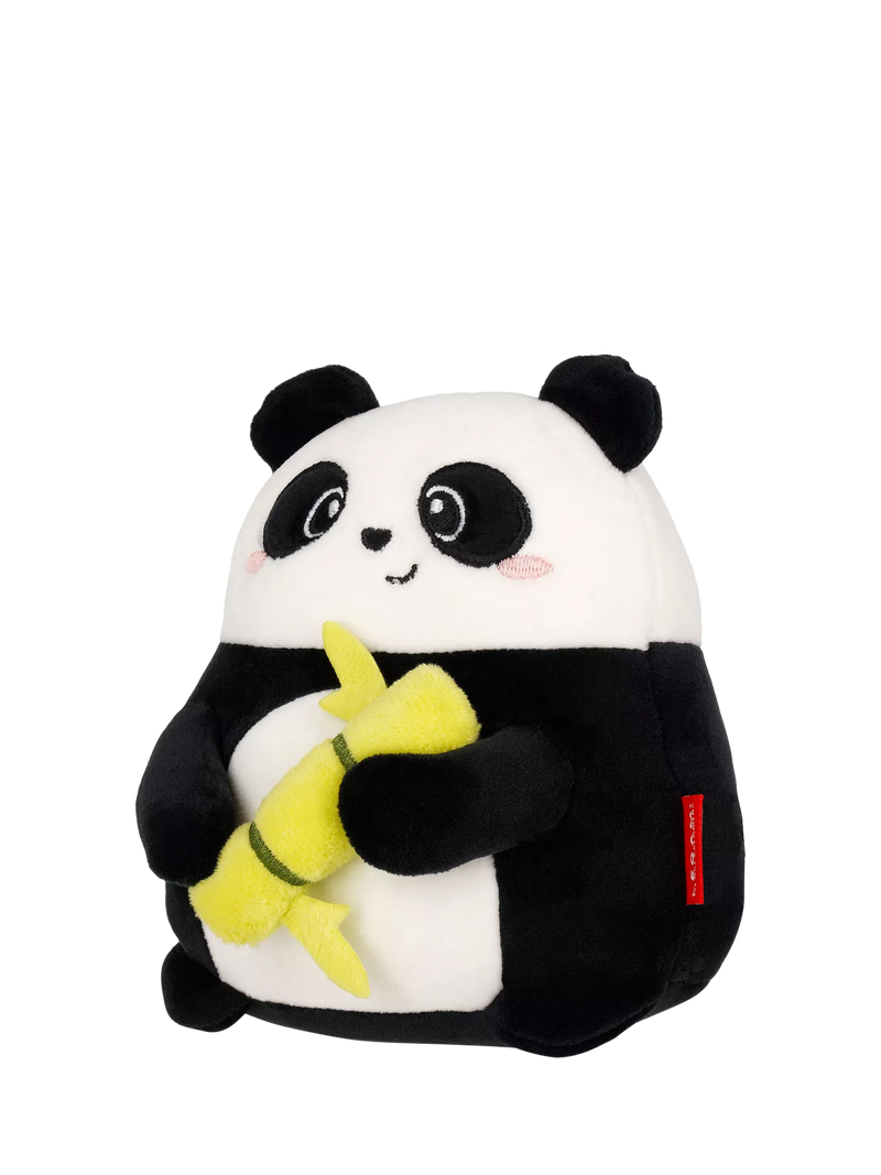 Legami Mini Panda Super Soft cushion, black stuffed toy - British product