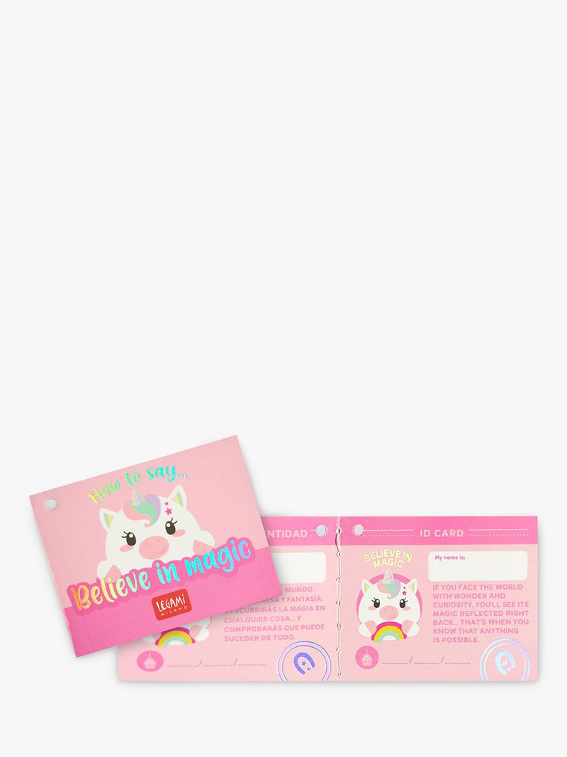Legami mini unicorn cushion pink, imported from the UK