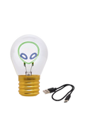 Legami Alien Lightbulb Table Lamp green, UK version