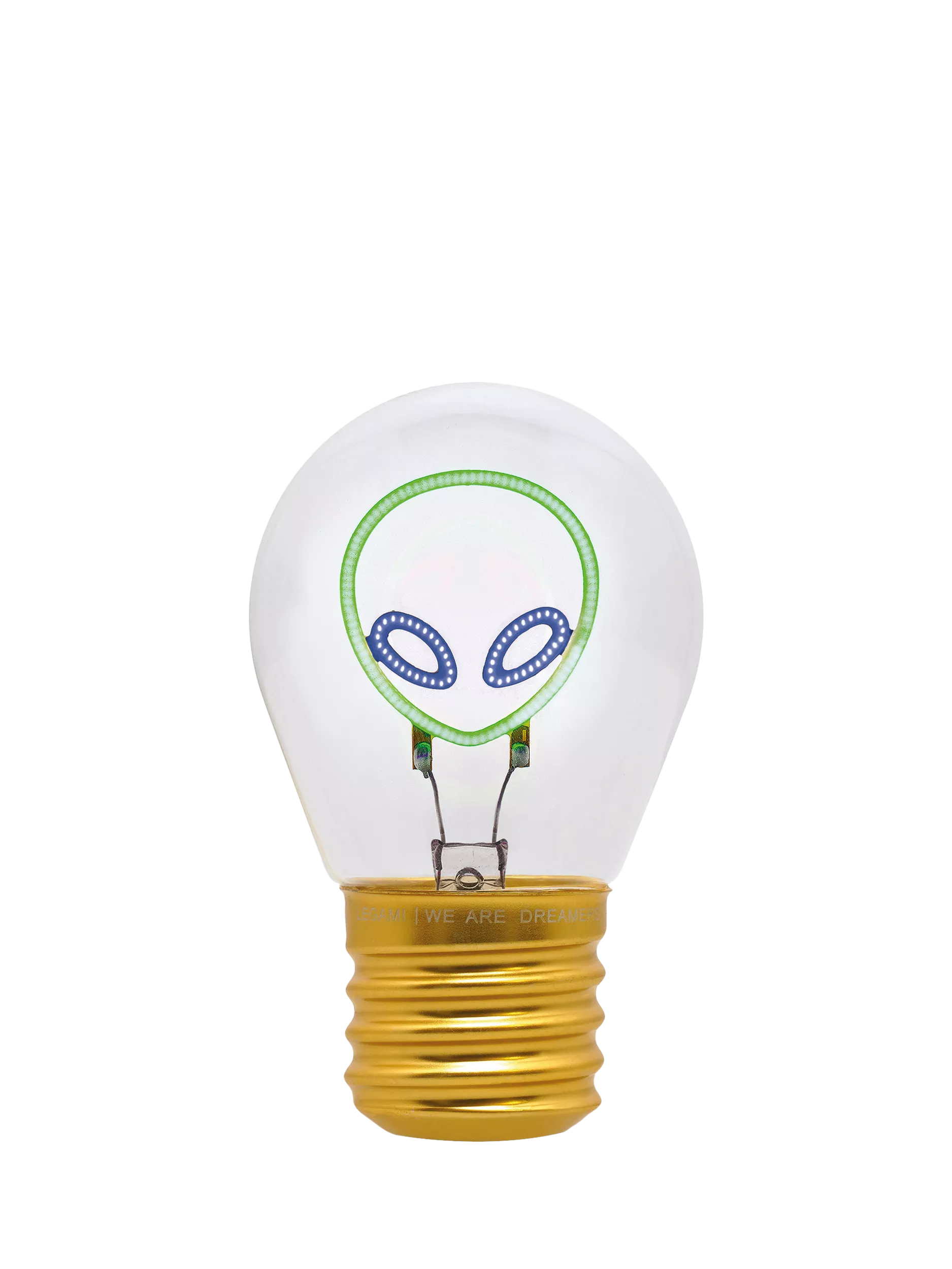 Legami Alien Lightbulb Table Lamp green, UK version