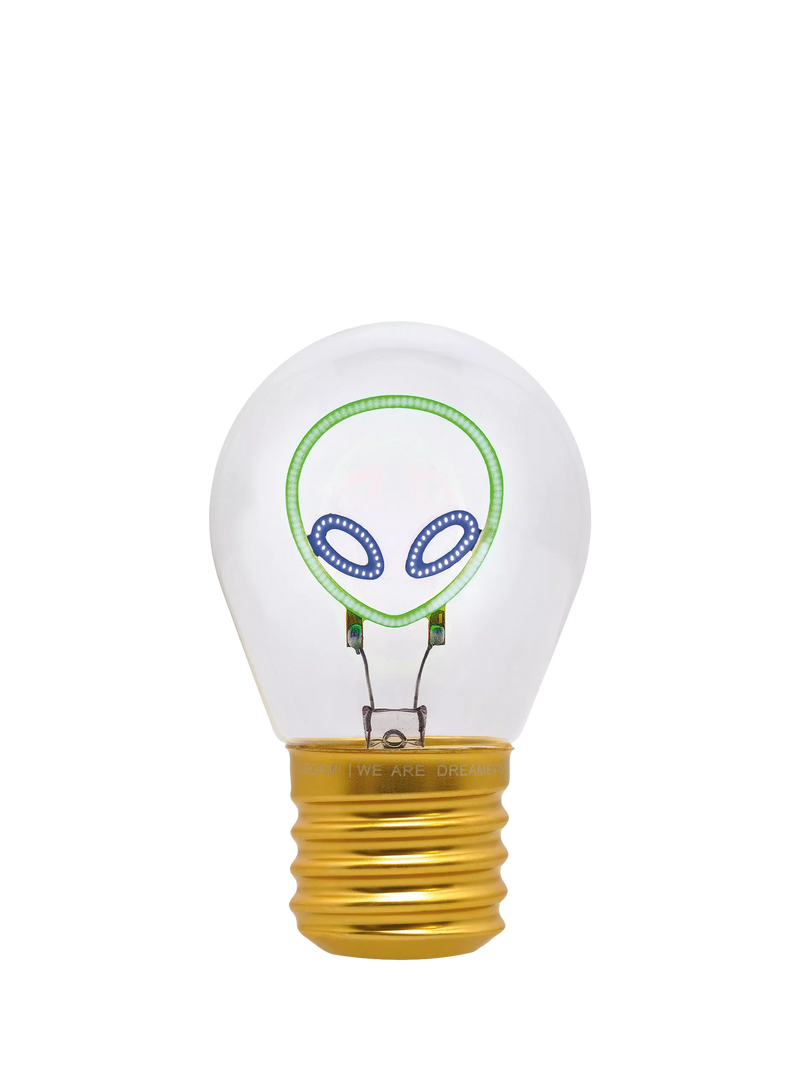 Legami Alien Lightbulb Table Lamp green, UK version