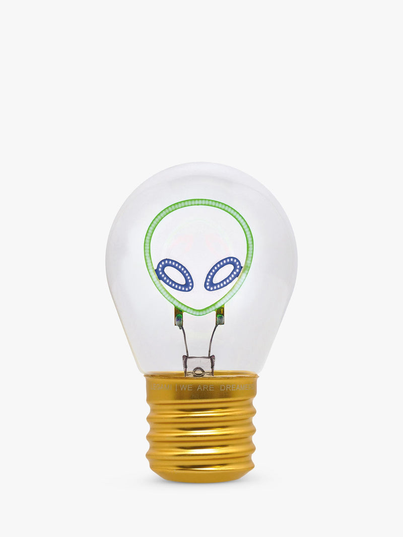 Legami Alien Lightbulb Table Lamp green, UK version