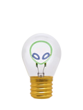 Legami Alien Lightbulb Table Lamp green, UK version