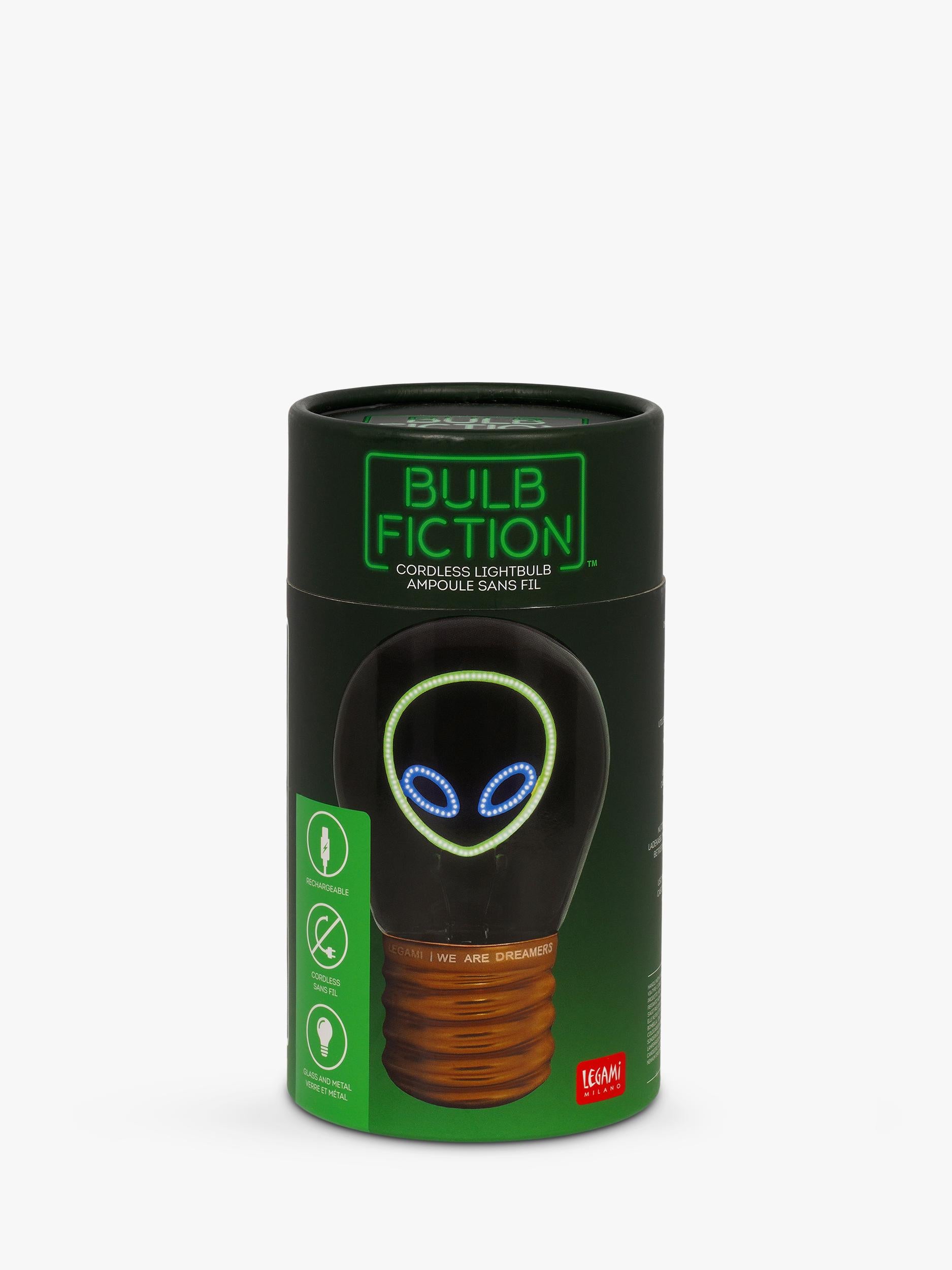 Legami Alien Lightbulb Table Lamp green, UK version