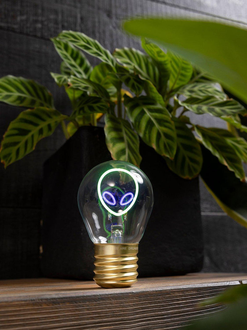 Legami Alien Lightbulb Table Lamp green, UK version